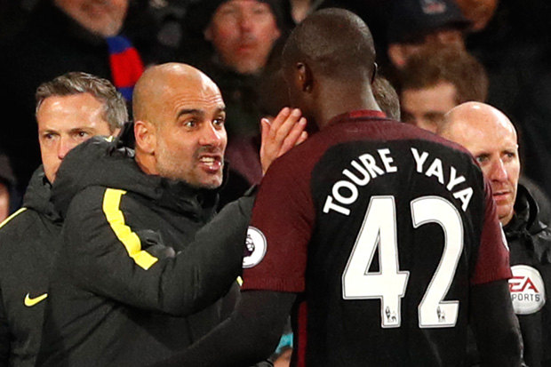  Pep Guardiola has come to rely on City legend Yaya Toure