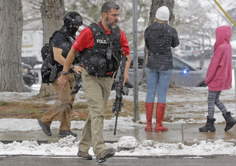  Police officers continued to stay on the campus and were armed