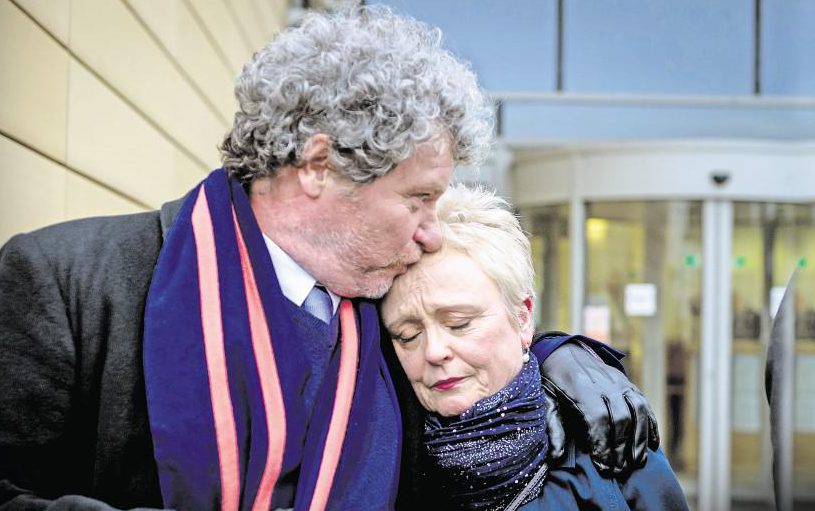  Whereas Rory McGrath's wife Nicola looked weary as she accompanied her love-rat husband to court