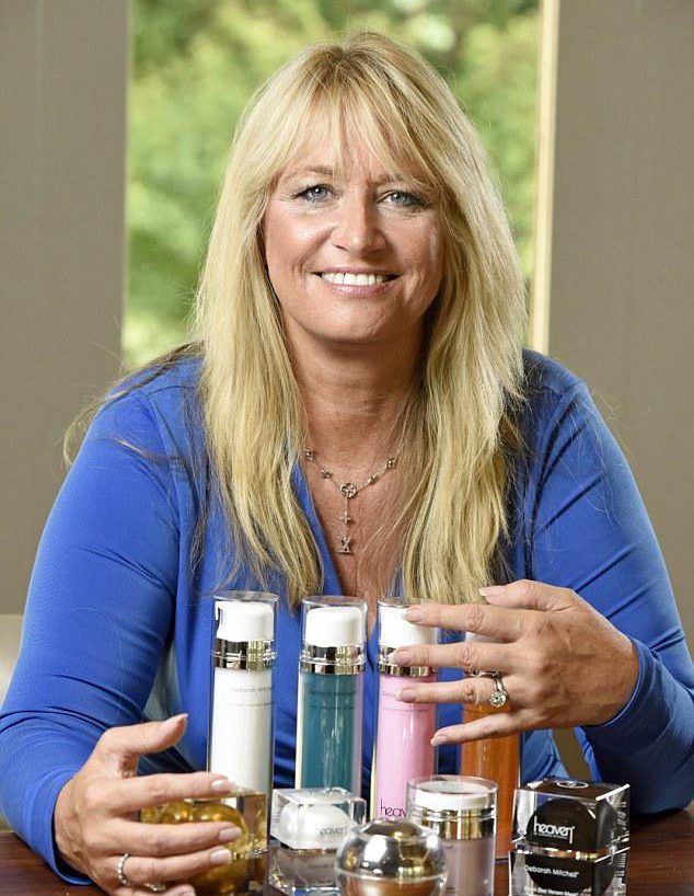  Beautician Deborah Mitchell now owns skincare company, Heaven, which is worth over £30million