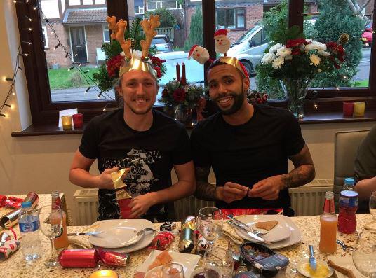  Luke Ayling (left) and Kyle Bartley (right) both live together with their partners