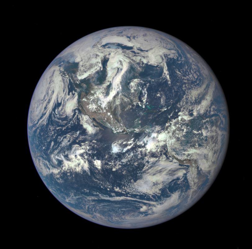  An image snapped by NASA’s Earth Polychromatic Imaging Camera