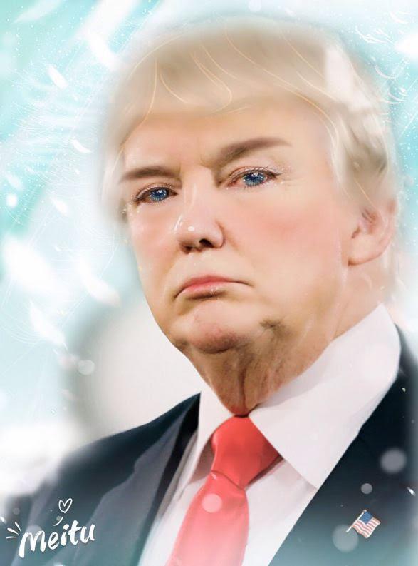  Photo of Donald Trump edited with Meitu