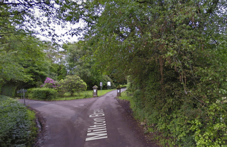 The youngster was found close to the Overtoun House estate in Dumbarton