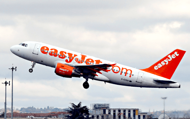 James McMahon denied being drunk and abusive on an easyJet plane like one above