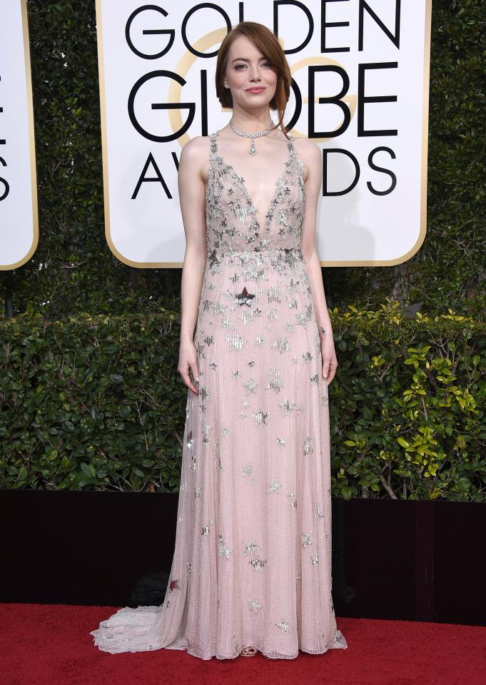  Emma Stone was praised for her choice of gown