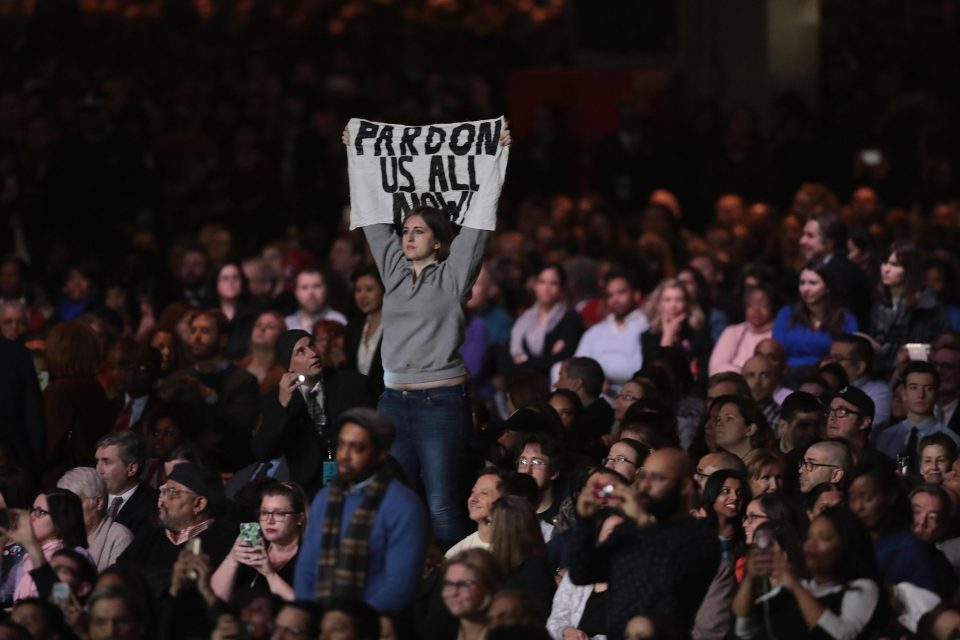  Supporters went wild as he rallyed the crowd