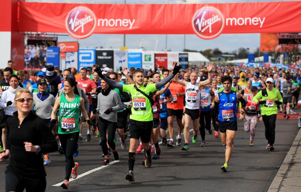  Thousands of athletes join elite runners every year to tackle the London Marathon