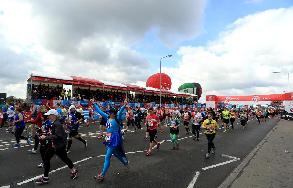  Competitors begin the race from one of three starts around Greenwich Park and Blackheath