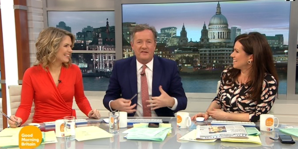  Piers quizzed Susanna about her eating habits