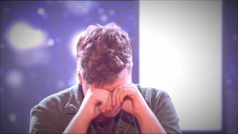  The hopeful was overcome with emotion as the judges voted him through stage one