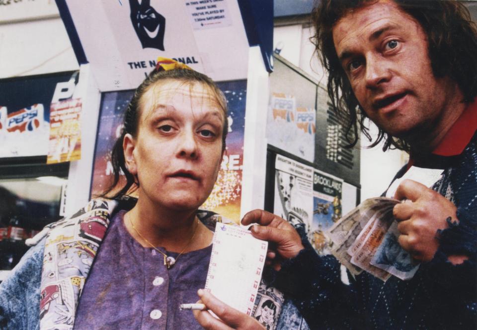  Corless has been dubbed by neighbours as the real-life 'Waynetta Slob', after the character from the Harry Enfield and Chums TV show played by Kathy Burke (left)