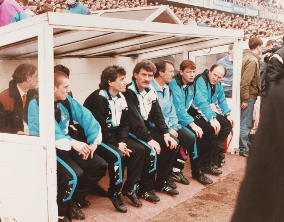  Kevin Keegan enjoys watching from the bench in first season as Newcastle boss