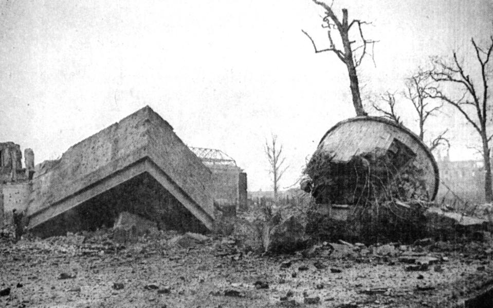  Hitler's crumbling bunker was believed to be his final refuge from approaching Russian forces