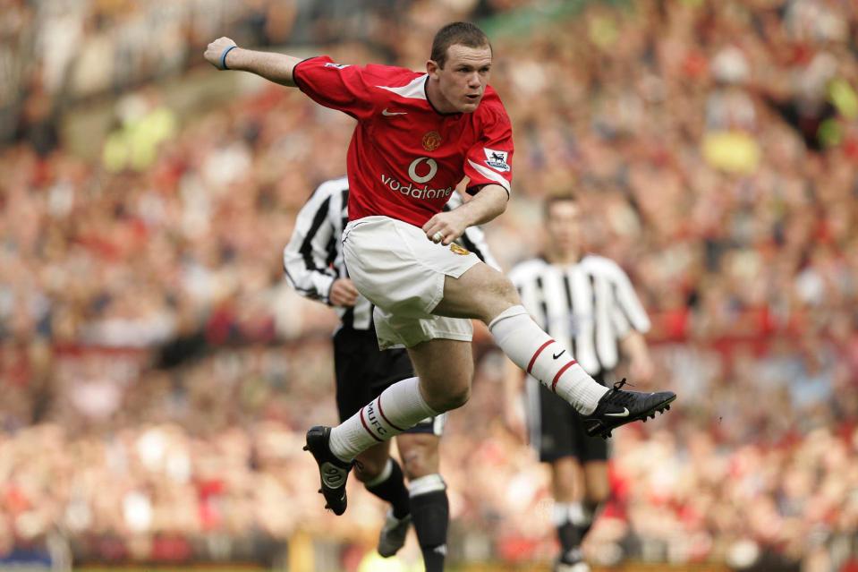  Wayne Rooney scored a stunning volley against Newcastle at Old Trafford