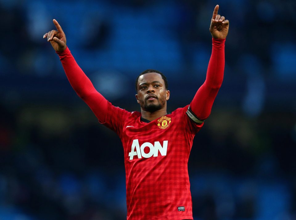  Patrice Evra enjoyed a trophy-laden eight-year spell at Manchester United