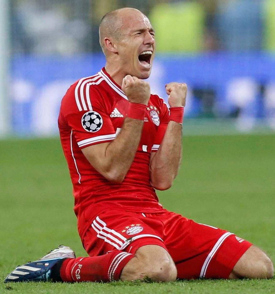  Robben has won five Bundesliga titles