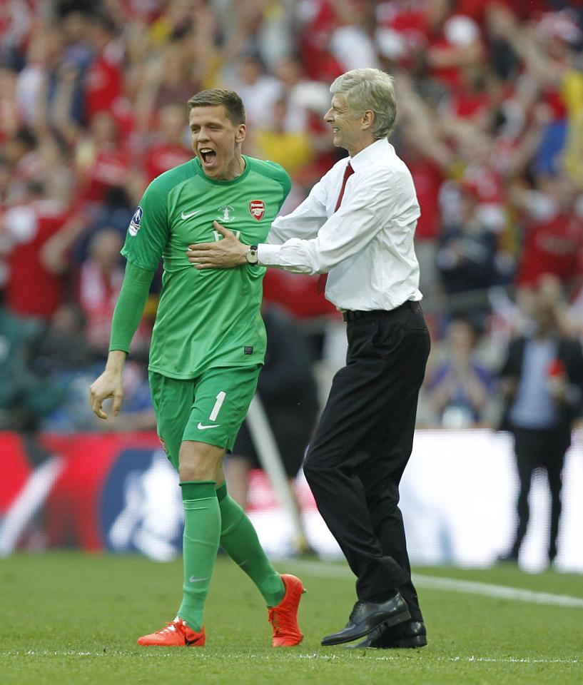  Szczesny, on loan at Roma, has been at Arsenal since he was 16