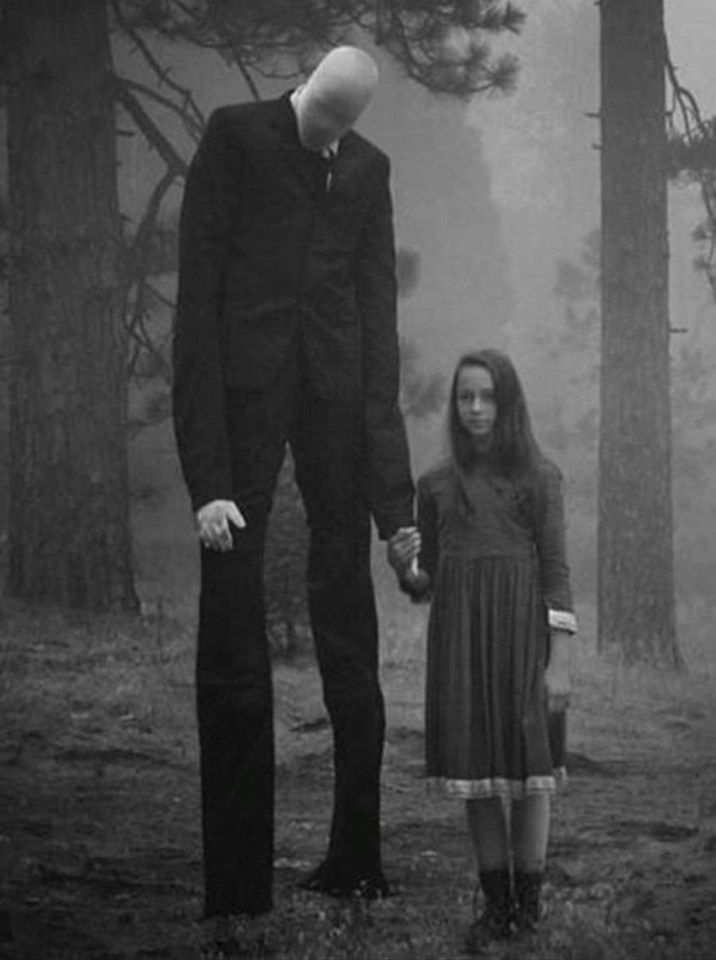 A fictional picture of the character Slender Man – the teenage girls said they wanted to be his followers