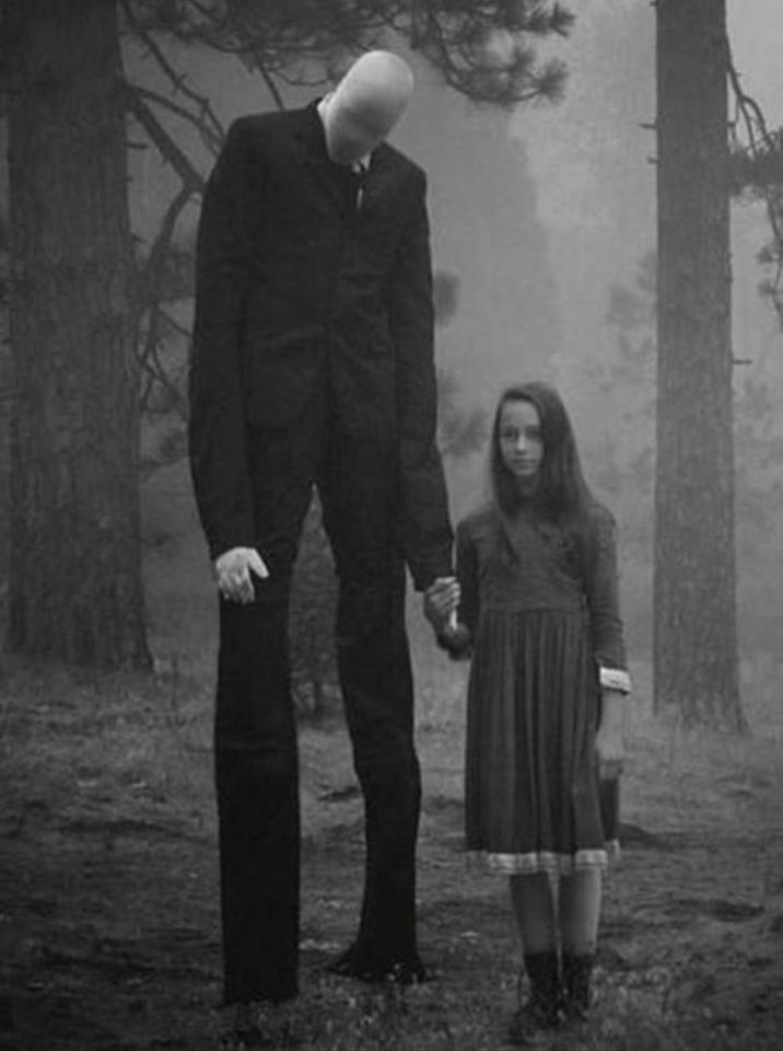  A fictional picture of the character Slender Man - the teenage girls said they wanted to be his followers