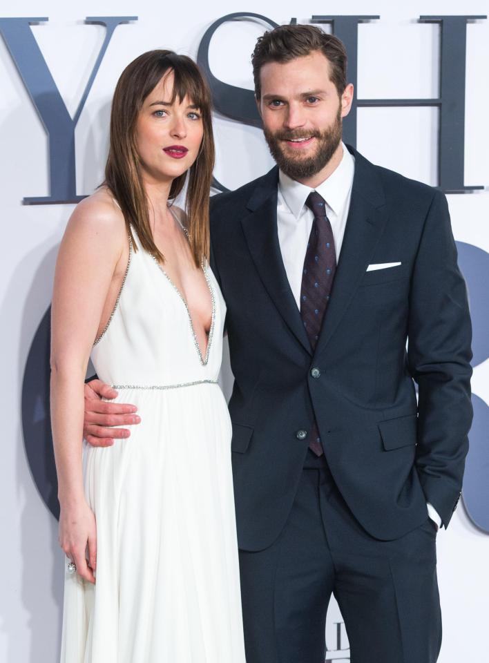  Keeping the spark alive ... kinky Brits are being nspired by the scenes in new movie Fifty Shades Darker - starring Dakota Johnson and Jamie Dornan