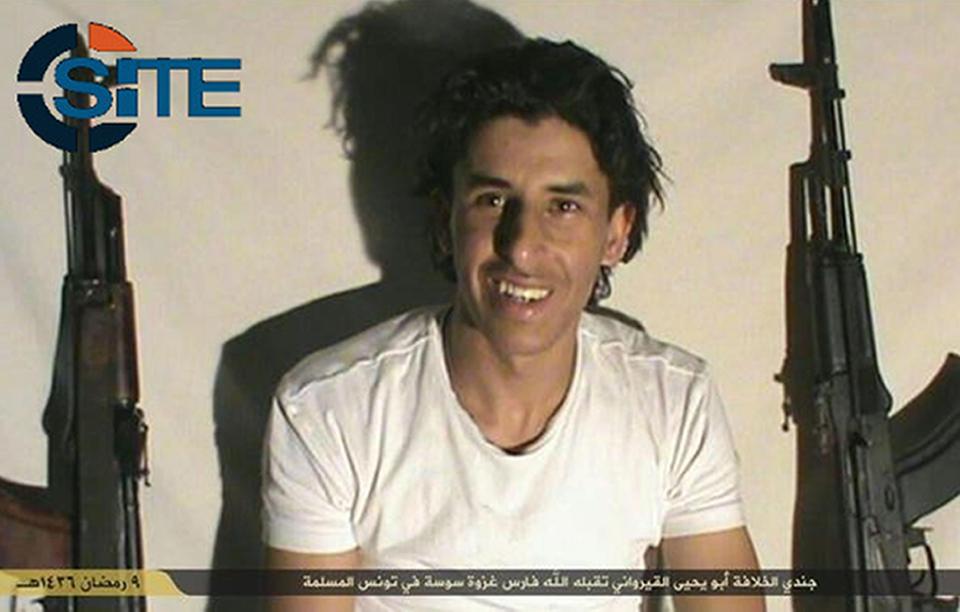  Tunisia gunman Seifeddine Rezgui is pictured next to weapons prior to the massacre