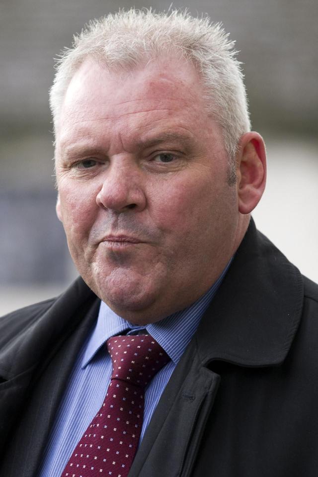  Former cop Richard Barklie was tried by absentia today