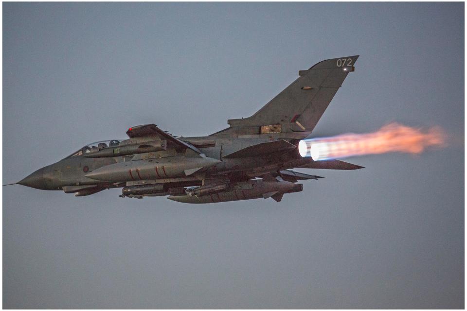  Tornado takes off from RAF base Akrotiri as part of Operation Shader