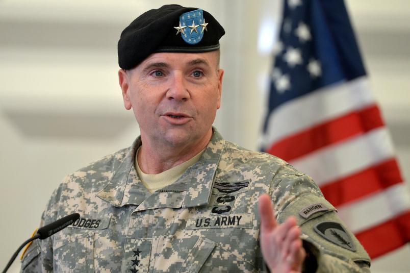  Lt Gen Ben Hodges said that the Russians would "exploit" any weakness they could see in Eastern Europe