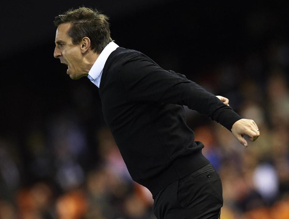  Gary Neville was sacked after just four months and a 7-0 loss to Barcelona