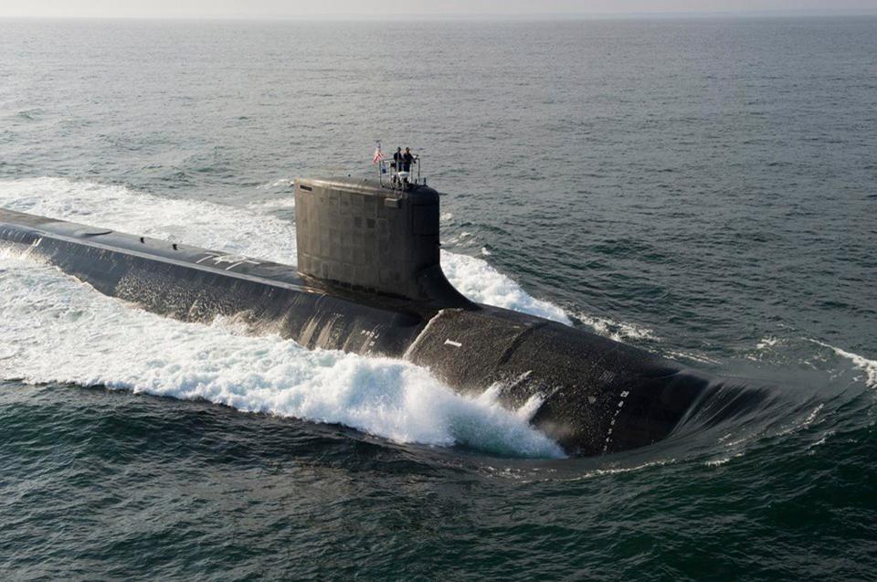  The Virginia-class USS North Dakota (SSN 784) submarine seen during sea trials