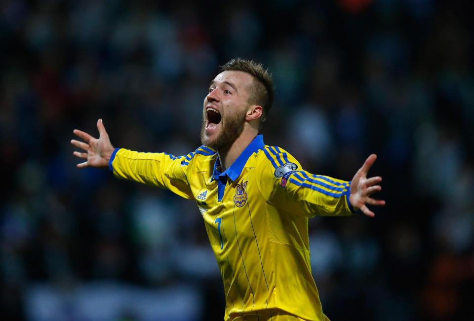  Andriy Yarmolenko could be heading to the Premier League