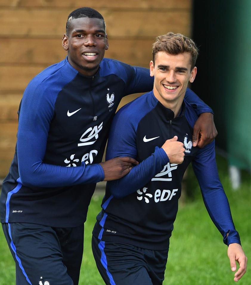  Manchester United are confident they can land Antoine Griezmann, with Paul Pogba calling his France team-mate EVERY day