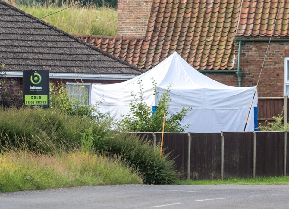  The home in Norfolk where the double tragedy took place last year