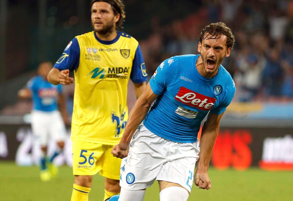  Manolo Gabbiadini has netted five times this season including in the Champions League