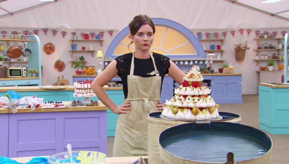  The 32-year-old during the final of the Great British Bake Off