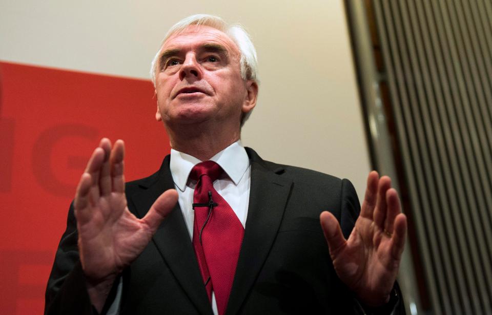  Labour's John McDonnell called the strikers "heroes"