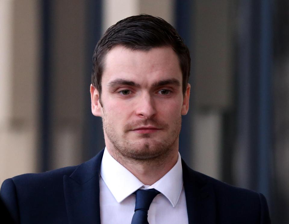  Adam was convicted of grooming a 15-year-old football fan and sentenced to six years in prison