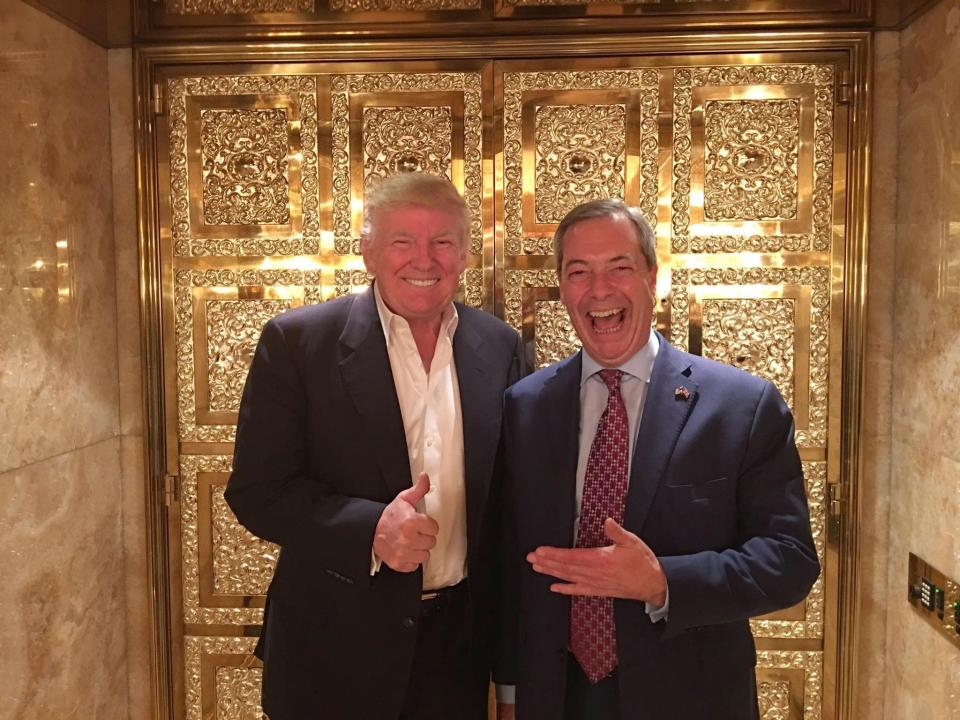  Mr Farage said Mr Trump was correct to bring in the ban