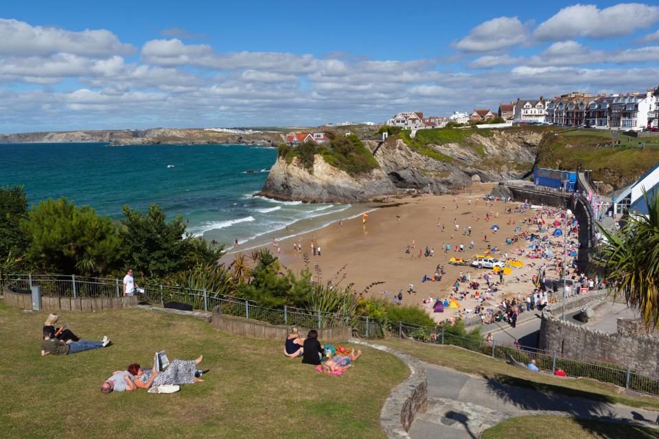  Pop up brothels have been plaguing British beauty spots up and down the country, including Newquay in Cornwall (file photo)