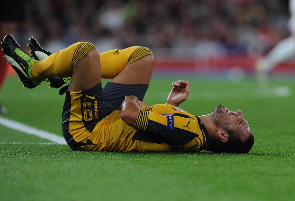  Santi Cazorla is a long-term absentee with a knee problem