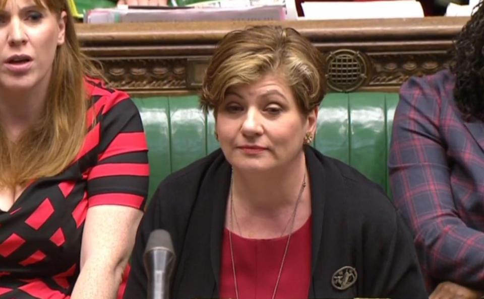  Emily Thornberry's Islington constituency also voted to Remain