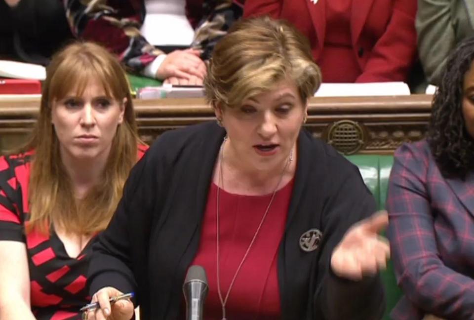  Emily Thornberry said last week Labour wouldn't "die in a ditch" to defend freedom of movement - at odds with Mr Corbyn