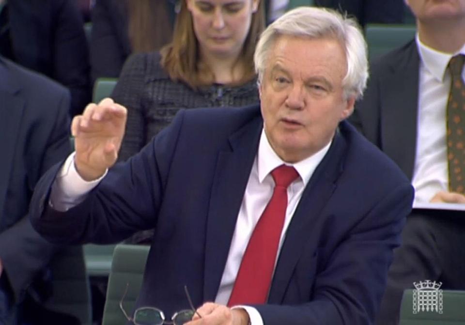  David Davis said today that if needed, he would back an interim arrangement