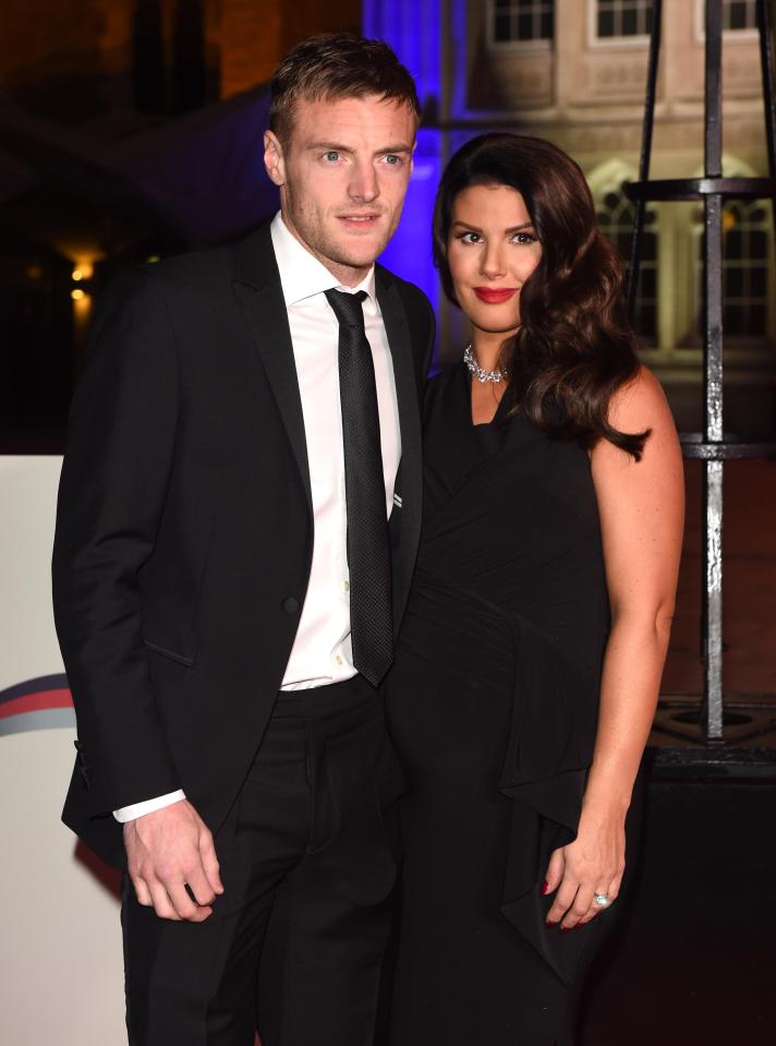  Jamie and Rebekah Vardy at The Sun military awards 2016 in December