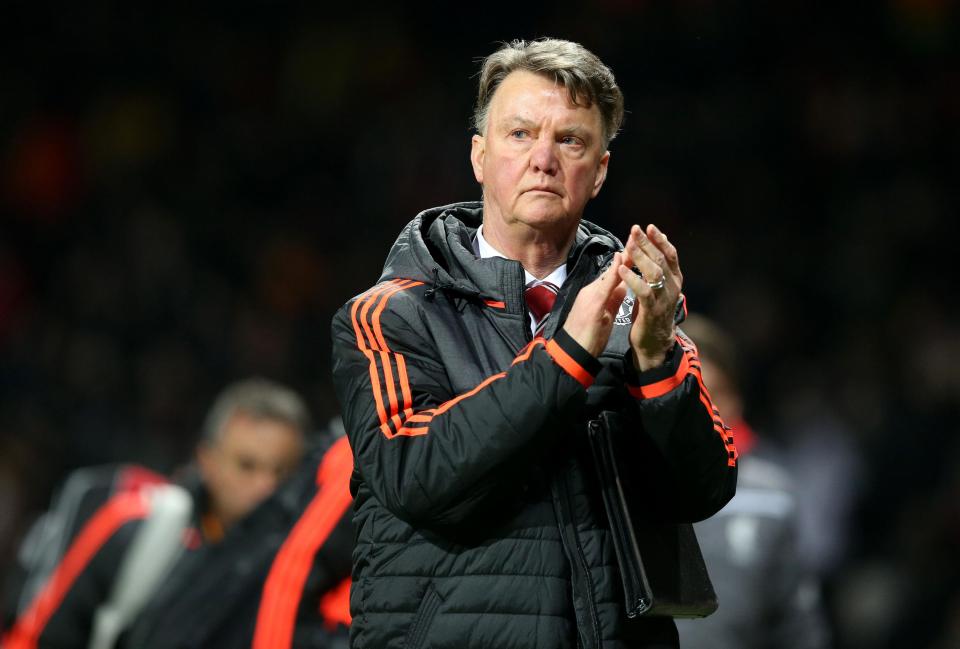  Louis van Gaal was berated by fans for his negative tactics