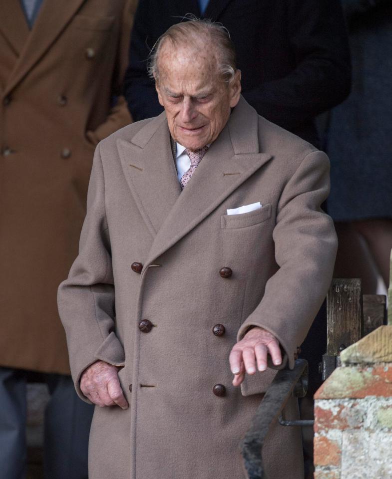  Prince Philip attended the Sandringham Service on New Year's Day by himself