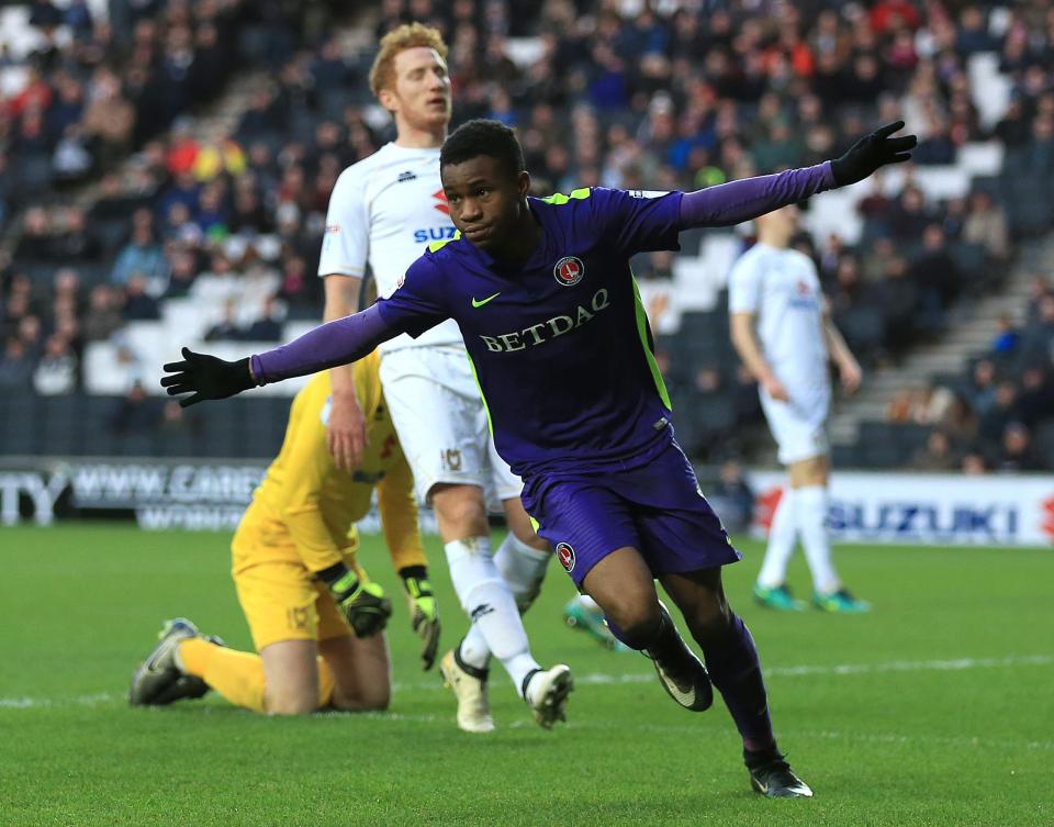  Ademola Lookman scored ten league goals in 45 appearances for Charlton