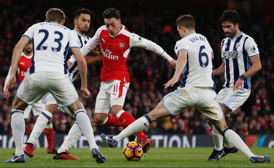  Ozil has everything in his game for Arsenal in the Prem apart from regular goals