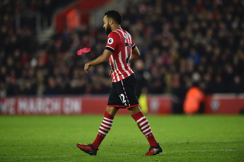  Dean infuriated Southampton fans for sending off Nathan Redmond against Tottenham on Thursday